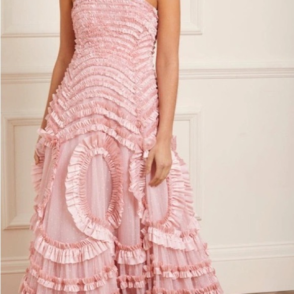 Needle & Thread Pink Hyacinth ruffle Gown for wedding/prom/balls - Picture 9 of 9